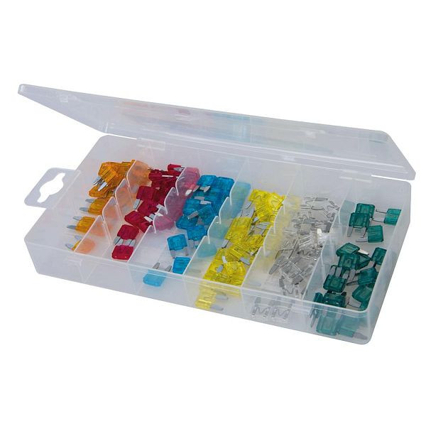 Silverline Kfz-Mini-Flachstecksicherungen, sortiert, 120-tlg. Sortiment, ATN, 298083