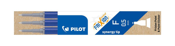 PILOT Tintenrollermine FriXion BLS-FRP5 - 0,3 mm, blau, 3er Pack, BLS-FRP5-L-S3