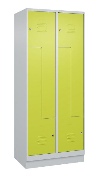 C+P Z-Spind Classic PLUS, C Z-Spind, Classic PLUS, Sockel, 4 Abteile, 1950x800x500mm, 7035/0024, Zylinderschlösser, 080023-224 S10025