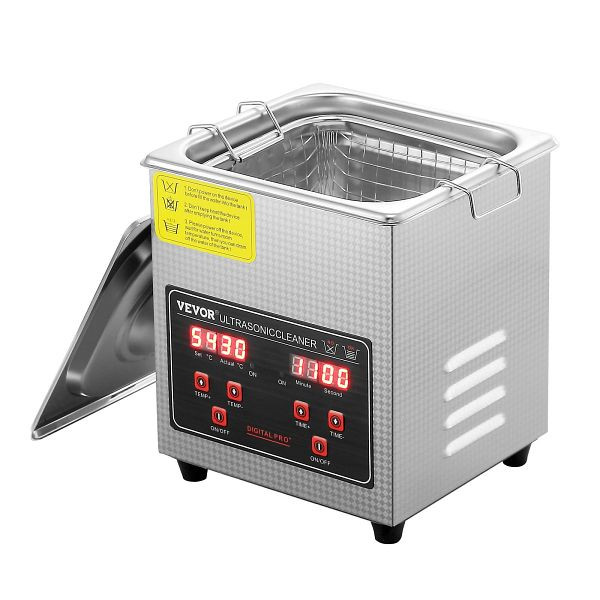 VEVOR Ultraschallreiniger Edelstahl 158 W, 2 L digitale Anzeige 0-30 Min, Reinigung Ultraschall für Schmuck, Brillen, Uhren, SXCSBQXJ2L00KDK76V2