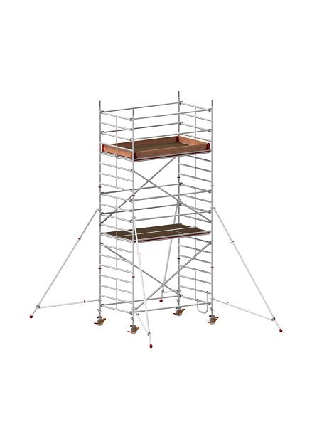 HYMER Fahrgerüst mit Ausleger, Bühnenlänge 2,45 m, Rahmenteilbreite 1,50 m, Reichhöhe 6,40 m, 877306