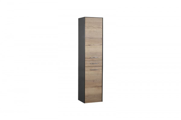 Marlin Bad 3400 Hochschrank 40 cm Eiche Struktur Nachbildung/Anthrazit Matt  Türanschlag links ASMN HTST4AL günstig versandkostenfrei online kaufen:  große Auswahl günstige Preise