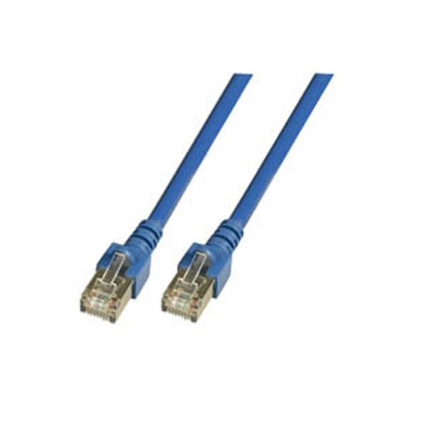 Dönges Patchkabel Cat. 5e 2xRJ45 F/UTP, 0,5 m, blau, 106475