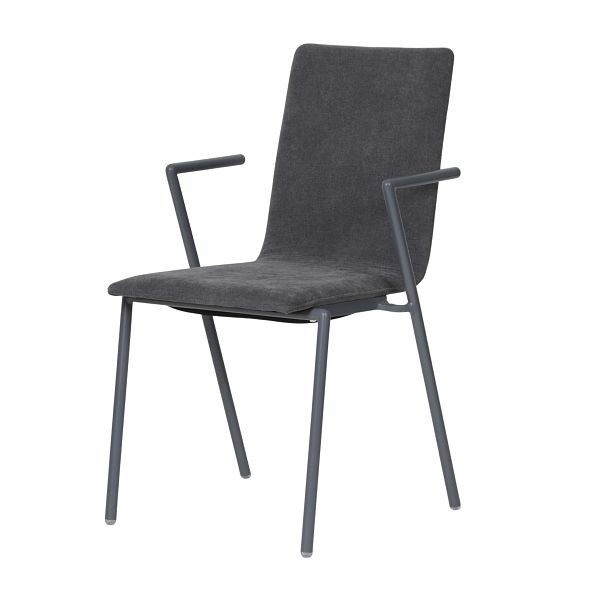 Feros Fortis Stapelbarer Konferenzsessel, Dunkelgrau, 151536