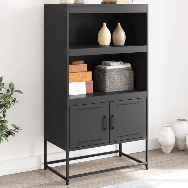 vidaXL Highboard Rosa 68,5x38,5x107 cm Stahl, Material: Stahl, 846507