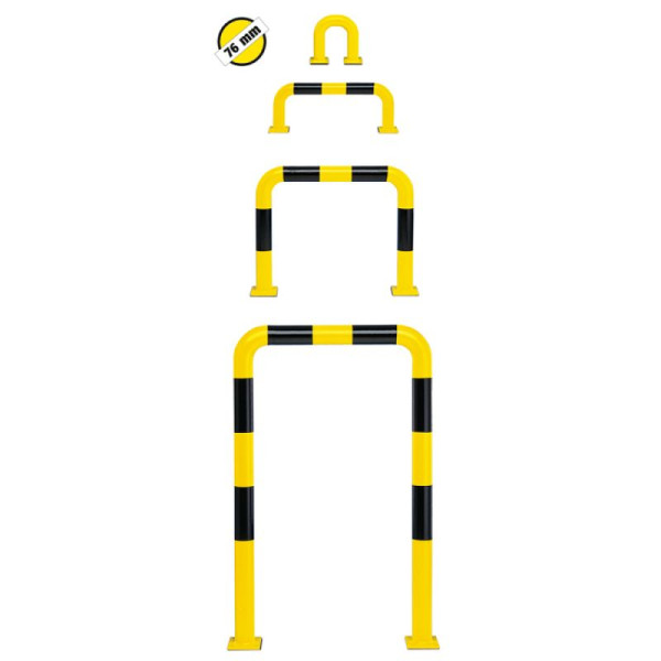Stein HGS Schutzbügel -Mountain-, 1200 x 1000 mm / beschichtet, mit schwarzen Streifen, 25806