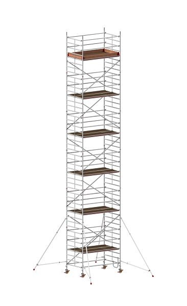 HYMER Fahrgerüst mit Ausleger, Bühnenlänge 2,45 m, Rahmenteilbreite 1,50 m, Reichhöhe 13,40 m, 877313