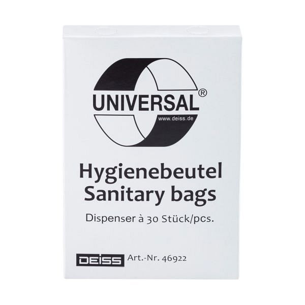 WERO Hygiene-Beutel HDPE 20 Liter weiß, ohne Aufdruck, VE: 30 Stück, 20392657