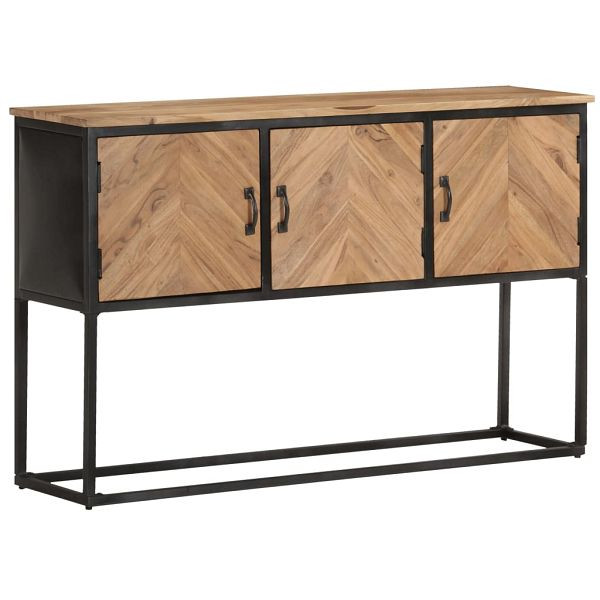 vidaXL Sideboard 120x30x75 cm Akazie Massivholz, 323529