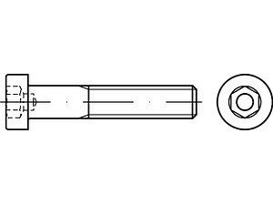 Zylinderschrauben DIN 6912 08.8 M 5 x 30 galvanisch verzinkt VE=S (500 Stück)