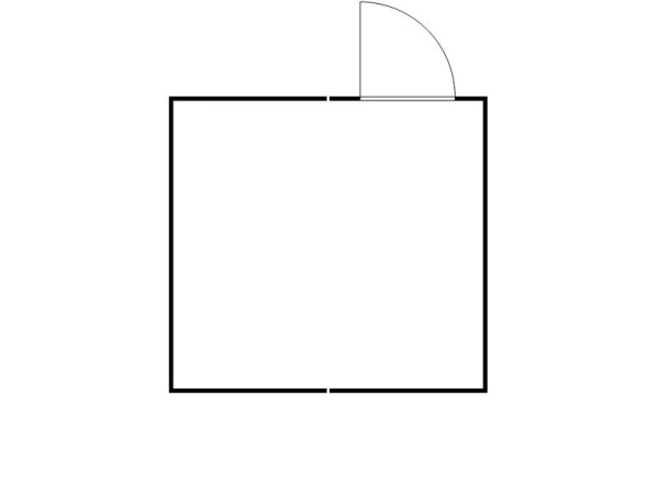 FLADAFI Materialcontainer-Kombination MC 1440, verzinkt, zerlegt, Holzfußboden, mit Einflügeltür auf der 4,30 m Seite, F14400104