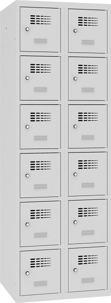 Eurobox Garderobenspind, 2 Abteile 12 Fächer, 400 mm, 0300-040206