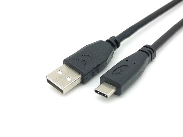 Equip USB 2.0 Type-A to C, M/M, 2.0m, Black, 128885, 4015867226575