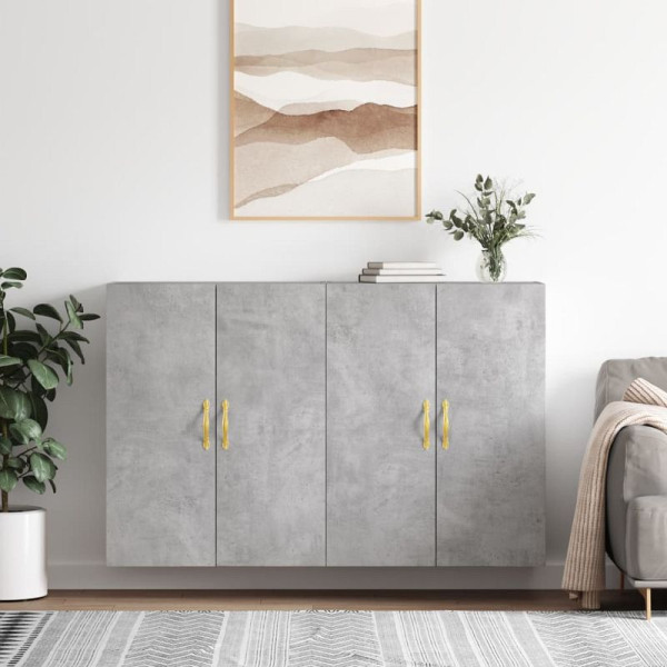 vidaXL Wandschränke, VE: 2 Stück, Betongrau 69,5x34x90 cm, 3195607