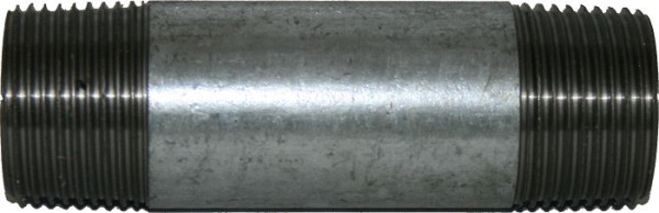 SBN Rohrdoppelnippel 10 cm, 1 1/4" verzinkt, 20223