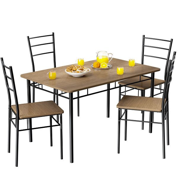 casaria Sitzgruppe Leo 5-tlg Braun, 109863, 4251779134595