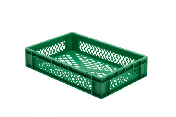 LA-KA-PE TK 600/120-2, Transport-Stapelkasten, grau, Wände und Boden durchbrochen, VE: 2 Stück, 07212 22 25