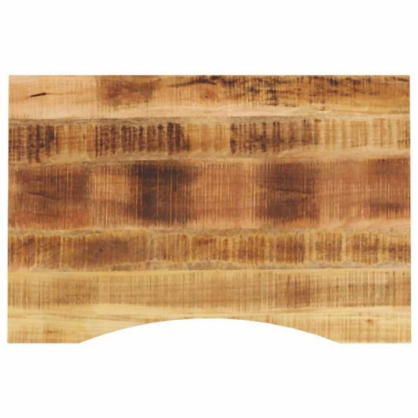 vidaXL Schreibtischplatte mit Aussparung 80x60x2,5 cm Massivholz Mango, 370184
