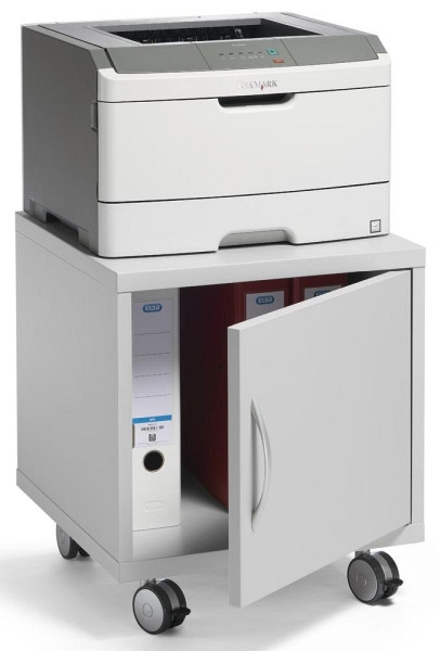 Deskin Multifunktionswagen MODUL, Dekor Lichtgrau, H 465 x B 420 x T 420 mm, 286658