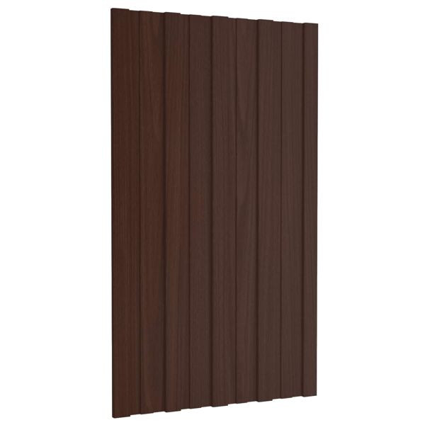 vidaXL Dachpaneel 36-teilig Braun 80 x 45 cm Verzinkter Stahl, 42047116