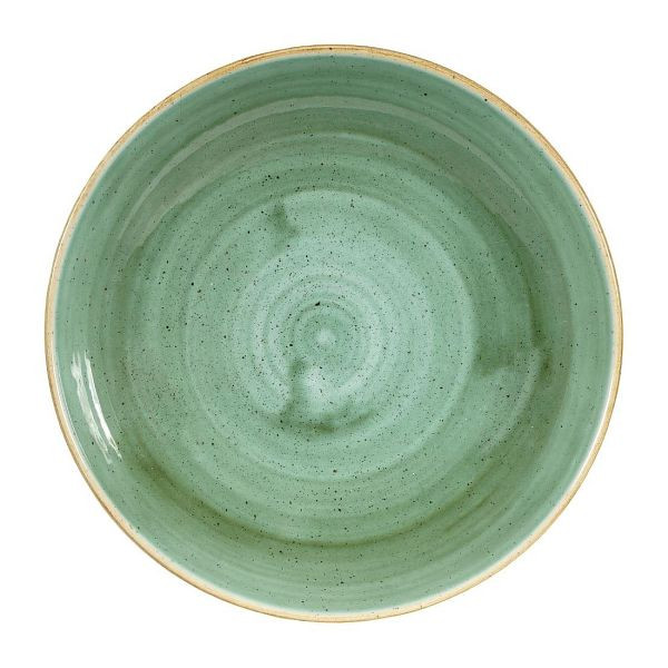 Churchill Stonecast, runde Coupe-Schüsseln, Samphire-Grün, 248 mm, (12 Stück), DF998