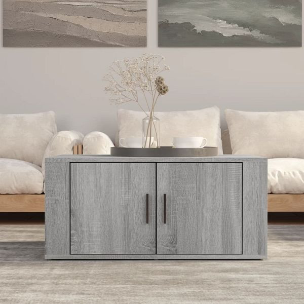 vidaXL Couchtisch Grau Sonoma 80x50x36 cm Holzwerkstoff, 816518