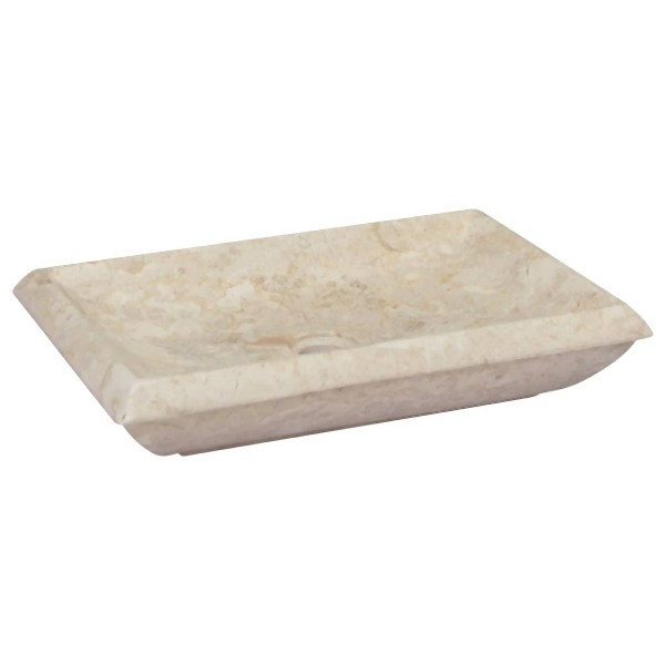 vidaXL Waschbecken Creme 50x35x10 cm Marmor, 149162, 8720286300732