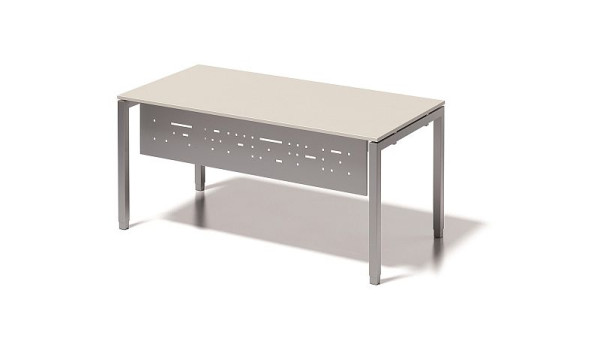 Bisley Cito Fußraumblende für Schreibtisch B 2200 mm, silber, S22355