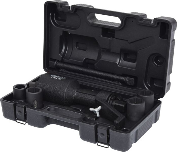 KS Tools Kraftvervielfältiger 1:64 mit verstellbarem Anschlag, mit Stecknuss SW27/30/32/33, 516.1180