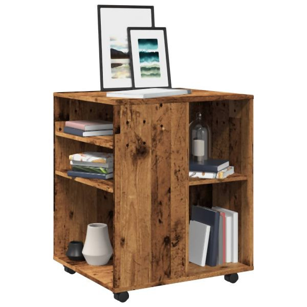 vidaXL Rollschrank Altholz-Optik 60x53x72 cm Holzwerkstoff, 856658