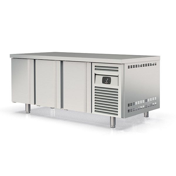 Vaiotec TOPLINE Bäckerei Kühltisch / 3-fach EN 60x40 mit 3 Türen, 2020 x 800 mm, 11787