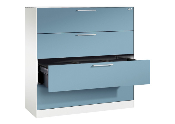 C+P Hängeregistraturschrank Asisto, H1310xB1200xT435mm, 9016/0010, 146021-413 S10184