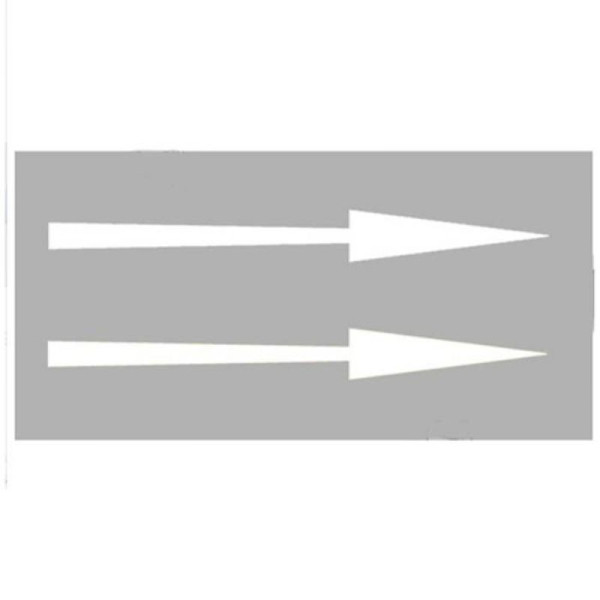 Stein HGS Straßenmarkierung -Pfeile geradeaus-, 5000 mm, weiß, VE: 2 Stück, 12196