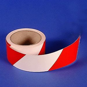 Moedel Warnmarkierung rechtsweisend, PVC-Folie, Rot-Weiß, 50 mm x 16,5 m, 54301