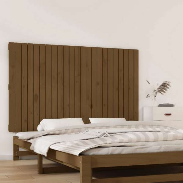 vidaXL Wand-Kopfteil Honigbraun 147x3x90 cm Massivholz Kiefer, 824896