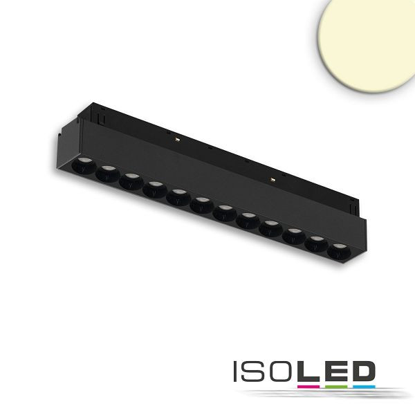 ISOLED Track48 Leuchte 32cm schwarz, 18W, 36°, UGR<19, 48V DC, 3000K, CRI90, 116080