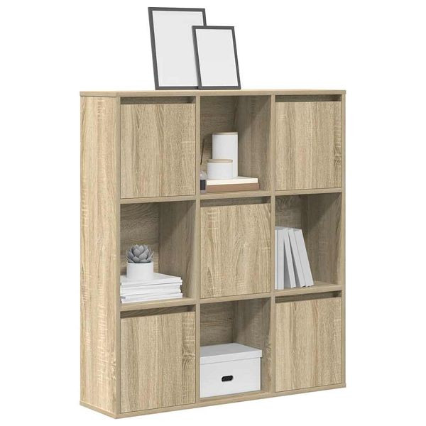 vidaXL Bücherregal Sonoma-Eiche 89x24x101,5 cm Holzwerkstoff, 860402