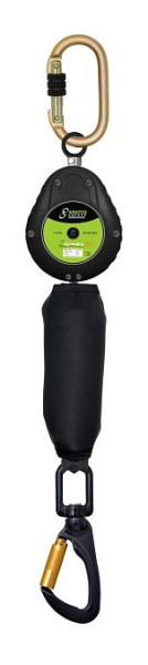 Funcke Höhensicherungsgerät HSG Typ FA205, Kunstsoff-Gehäuse /Gurtband 2 m, mit Rohrhakenkarabiner, 60020191