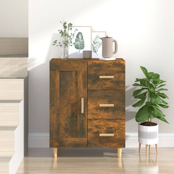 vidaXL Sideboard Räuchereiche 69,5x34x90 cm Holzwerkstoff, 817369