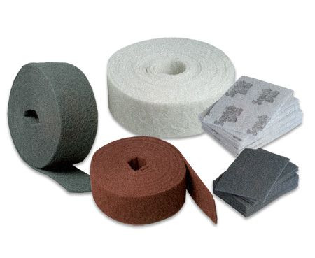 3M Scotch-Brite Wear Resistant Vliesrolle WR-RL, 100 mm x 10 m, S VFN, VE: 4 Rollen, 7000077753