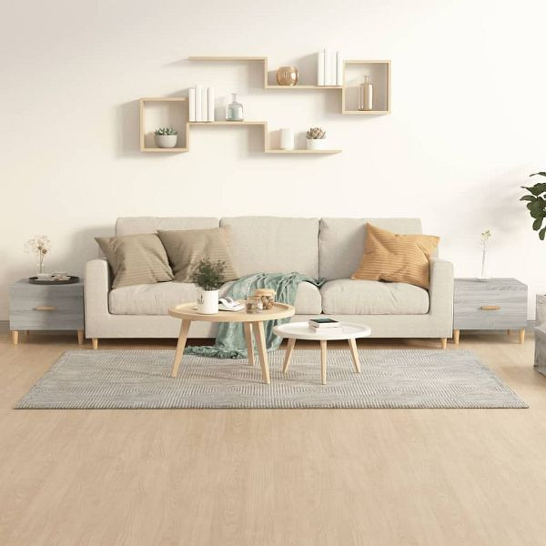 vidaXL Couchtische 2 Stück Grau Sonoma 50x50x40 cm Holzwerkstoff, 817534