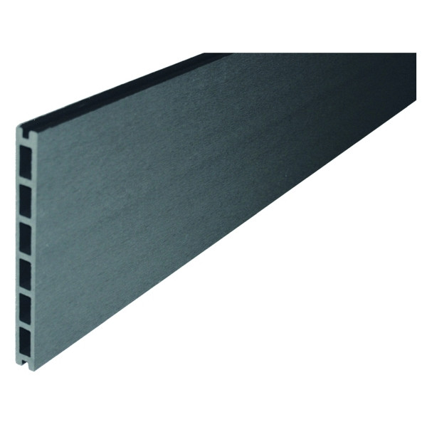 T&J GOTLAND-Serie WPC-Steckzaunsystem, Zaunlamelle 20 x 200 x 1795 mm, Schiefergrau, 44844
