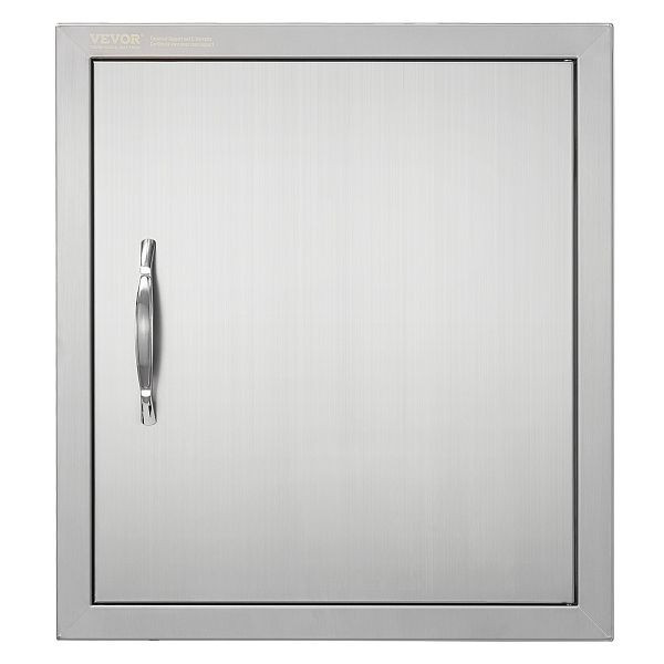 VEVOR Grill-Zugangstür, 457 x 508 mm, Einzelne Außenküchentür, Vertikale Wandtür mit Griff und Haken, DMMBSCJMYS18Q96CIV0