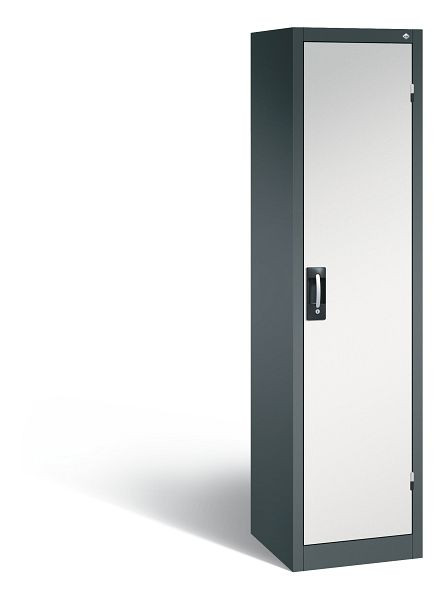 C+P Büro-Drehtürenschrank Acurado, H1950xB502xT500 mm, Anthrazit/Lichtgrau, 9235-05 S10026