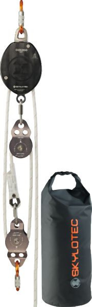 Skylotec Gordon Flaschenzugsystem Last-Gerät konfiguriert 3:1, Seillänge: 35 m, SET-438-3-35