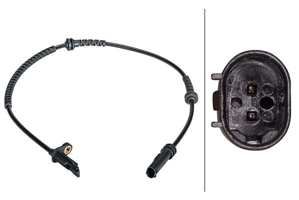 HELLA Sensor, Raddrehzahl, 2-polig, Kabel: 625mm, 6PU 012 679-511