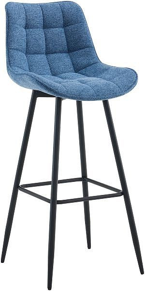 CLP Barhocker Dartford Stoff, blau, 324327, 4255716323684
