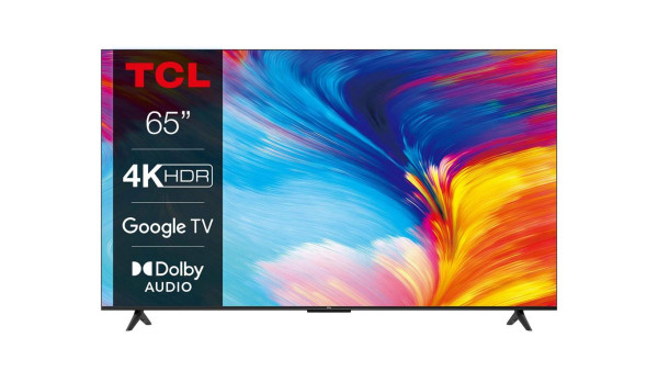 TCL 4K, 60Hz, Google TV, Voice Control, HDR10, Dolby Audio, HDMI 2.1, Game Master, works with Alexa, Slim Design, 65 Zoll, 65P635