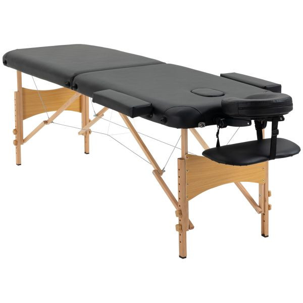HOMCOM Massageliege, klappbarer Massagetisch mit Kopfstütze, für Spa, Salon, 5550-3291