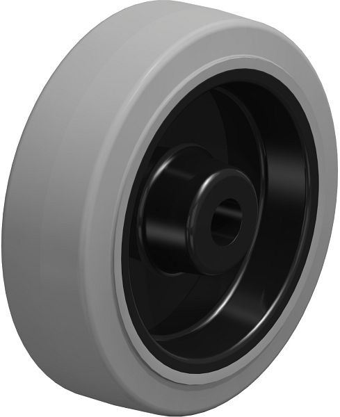 Blickle POEV 125/15R-SG Rad aus Elastik-Vollgummi, Grau, 6544